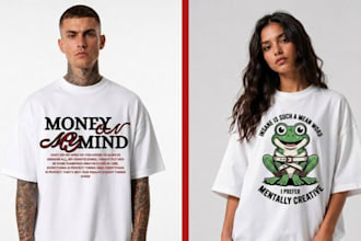 design trendy t shirts for merch by amazon and redbubble
