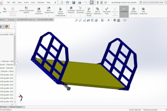 create 3d models, assembly, and technical drawings in solidworks