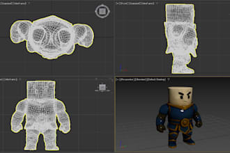 create 3d character and rigging