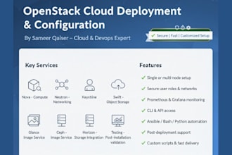 install, configure and manage openstack cloud with swift, keystone and ceph