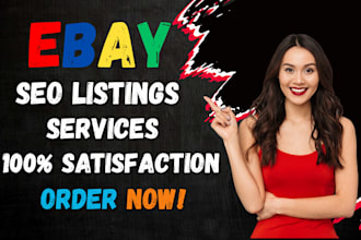 do ebay listing, ebay seo listing, ebay lister, ebay product listing