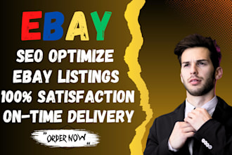 do ebay listing, ebay seo listing, ebay lister, ebay product listing