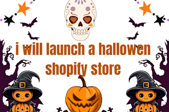 launch a halloween themed print on demand pod store on shopify
