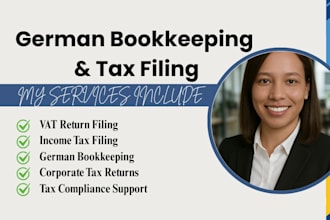 german bookkeeping, vat returns, and corporate tax filings