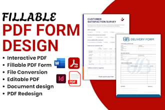create, design fillable pdf form, editable interactive pdf form, file conversion