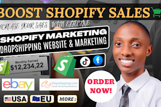 build shopify dropshipping store, manage shopify sales, shopify promotion