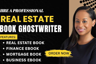 ghostwrite 30k real estate book, finance mortgage buyer guide business kdp book