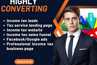 income tax leads income tax website income tax landing page income tax