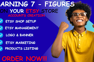 create etsy shop for your products, etsy shop setup, listing