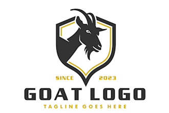 do modern professional gorgeous goat logo