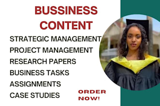 do business research, strategic management, marketing and hrm