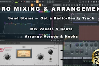 professionally mix your stems and arrange your track
