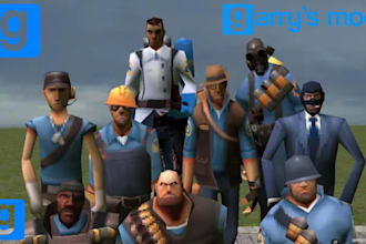 make and port your model into gerry mod , sfm , tf2,l4d gmod