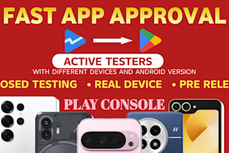 provide you 12 to 20 testers for closed testing
