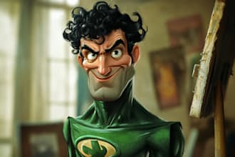 draw super hero characters and personal request