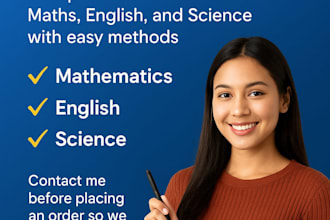 provide online tuition for maths, english and science with easy method