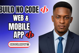 build your custom no code app or mvp using bubble, adalo, flutterflow, or glide