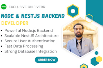 build backend websites and apis as your node and nestjs experienced developer