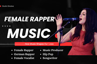 be your professional female trance singer edm ghostwriter vocalist and techno