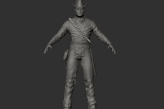 sculpt 3d character model, miniature, head bust, 3d face like for 3d printing