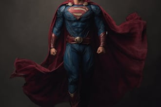 design a modern superhero character design full body