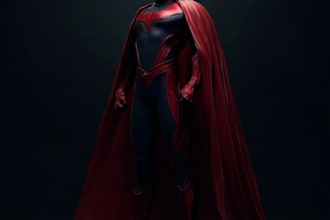 create a superhero with dynamic and epic style