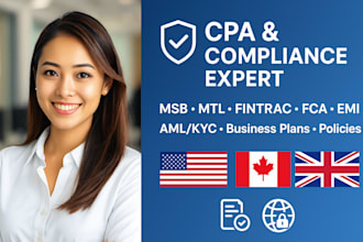 cpa prepare financial reports, msb registration, mtl license applications