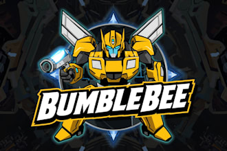 design unique bumblebee logo with express delivery