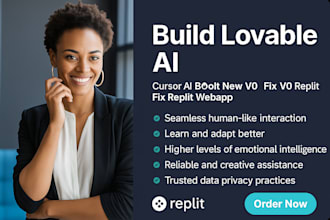 build lovable ai, cursor ai bolt new v0 fix v0 replit fix replit webapp