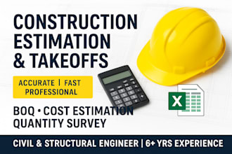 do construction takeoffs and cost estimation services