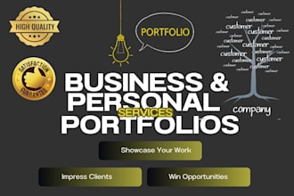 design a professional portfolio for businesses or individuals