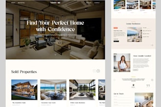 create real estate website, realtor website, property or house listing website