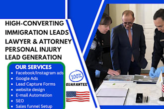 generate immigration leads personal injury leads lawyer and attorney leads