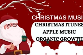 o organic christmas song promotion, spotify music promo, christmas music