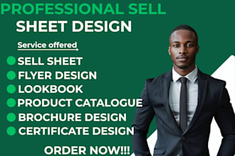 design eye catching sales collateral flyers, sell sheets, product catalogs