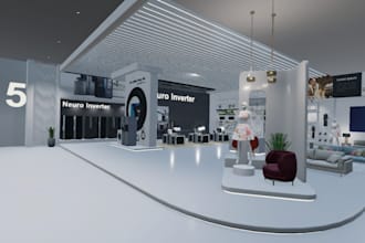 create a professional 3d virtual showroom in unity
