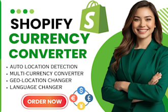 setup install shopify store multi currency converter auto geo location changer