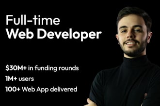 I will be your web developer, nextjs, nodejs, reactjs developer