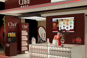 upgrade 3d trade booth,exhibition stall,supplement kiosk,revit tradeshow display