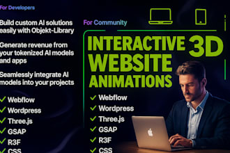 develop 3d configurator interactive 3d animated website three js webgl r3f gsap