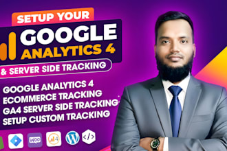 setup  google analytics 4 and server side tracking setup for accurate data