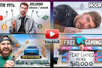 design youtube thumbnails with high CTR