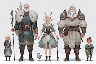 draw d and d character commissions, illustration
