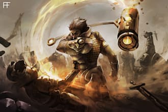 bring your rpg character to life with a custom illustration