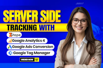 setup ga4 server side tracking stape io, google ads conversion tracking with GTM