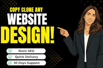 copy, clone, or duplicate your wix website, psd, figma design to wordpress