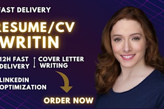 deliver 24hours review, edit, format your resume, cover letter, linkedin help