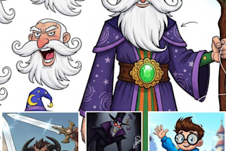 custom cartoon caricature illustrations
