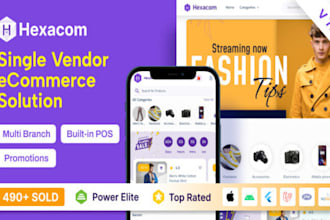 build ecommerce app and website, pharmacy, grocery, food delivery apps