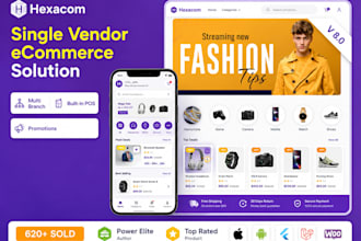build ecommerce app and website, pharmacy, grocery, food delivery apps